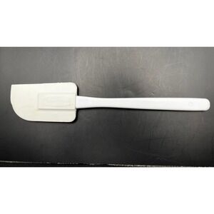 Vtg Rubbermaid White Silicone Spatula Baking Utensil Kitchen Tool 2724 10" As Is